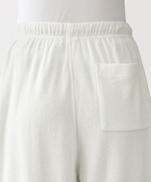 無印良品(ムジルシリョウヒン)の「婦人 着るタオル 両面パイル ロングパンツ(ルームウェア/パジャマ・レディース・ベビーピンク/杢グレー/オフホワイト/ダークネイビー・S/M/XL/L)」の16枚目の写真