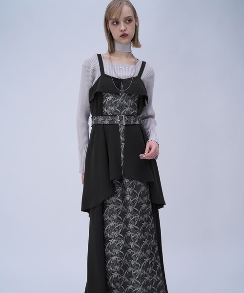 HARE（ハレ）の「アートジャガードキリカエジャンスカ(HARE)（ジャンパースカート・レディース・ブラック/グリーン/ネイビー/ピンク・FREE）」の18枚目の写真