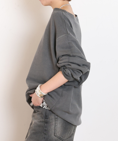 EVERYDAY I LIKE.(エヴリディアイライク)の「*ヴィンテージオフショルダープルオーバー(Tシャツ/カットソー・レディース・ベージュ/ブラック系その他・FREE)」の15枚目の写真