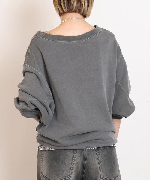 EVERYDAY I LIKE.(エヴリディアイライク)の「*ヴィンテージオフショルダープルオーバー(Tシャツ/カットソー・レディース・ベージュ/ブラック系その他・FREE)」の16枚目の写真