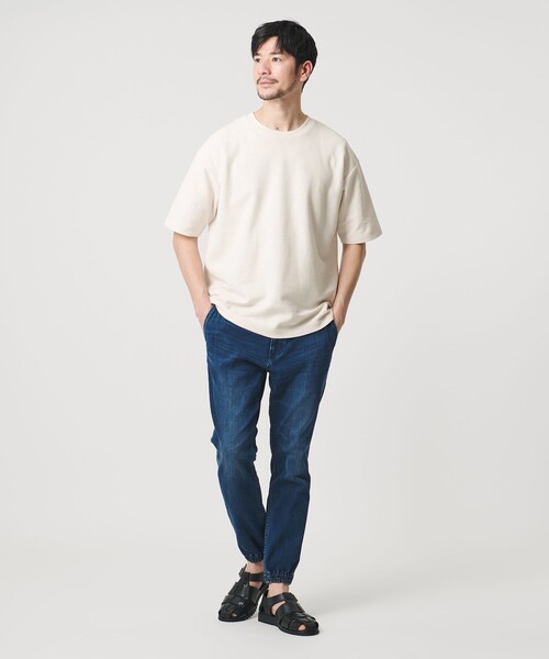 BEAUTY&YOUTH UNITED ARROWS(ビューティーアンドユースユナイテッドアローズ)の「【WEB限定 WARDROBE SMART】エアリー カノコ カットソー【抗菌防臭・UVカット】(Tシャツ/カットソー・メンズ・ライトグレー/オフホワイト/ダークグレー/ブラック・XL/L/M/S)」の10枚目の写真