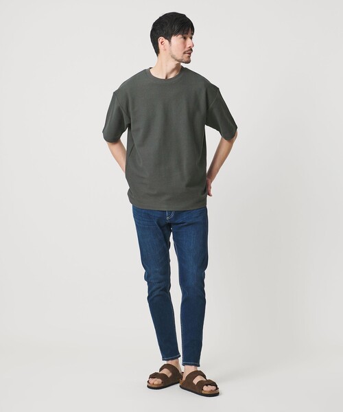 BEAUTY&YOUTH UNITED ARROWS(ビューティーアンドユースユナイテッドアローズ)の「【WEB限定 WARDROBE SMART】エアリー カノコ カットソー【抗菌防臭・UVカット】(Tシャツ/カットソー・メンズ・ライトグレー/オフホワイト/ダークグレー/ブラック・XL/L/M/S)」の16枚目の写真