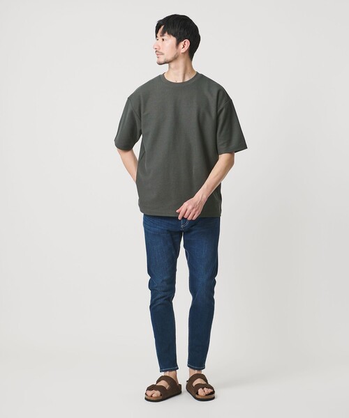 BEAUTY&YOUTH UNITED ARROWS(ビューティーアンドユースユナイテッドアローズ)の「【WEB限定 WARDROBE SMART】エアリー カノコ カットソー【抗菌防臭・UVカット】(Tシャツ/カットソー・メンズ・ライトグレー/オフホワイト/ダークグレー/ブラック・XL/L/M/S)」の17枚目の写真