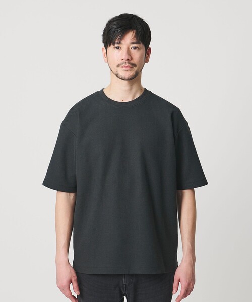 BEAUTY&YOUTH UNITED ARROWS(ビューティーアンドユースユナイテッドアローズ)の「【WEB限定 WARDROBE SMART】エアリー カノコ カットソー【抗菌防臭・UVカット】(Tシャツ/カットソー・メンズ・ライトグレー/オフホワイト/ダークグレー/ブラック・XL/L/M/S)」の18枚目の写真