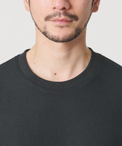 BEAUTY&YOUTH UNITED ARROWS(ビューティーアンドユースユナイテッドアローズ)の「【WEB限定 WARDROBE SMART】エアリー カノコ カットソー【抗菌防臭・UVカット】(Tシャツ/カットソー・メンズ・ライトグレー/オフホワイト/ダークグレー/ブラック・XL/L/M/S)」の21枚目の写真