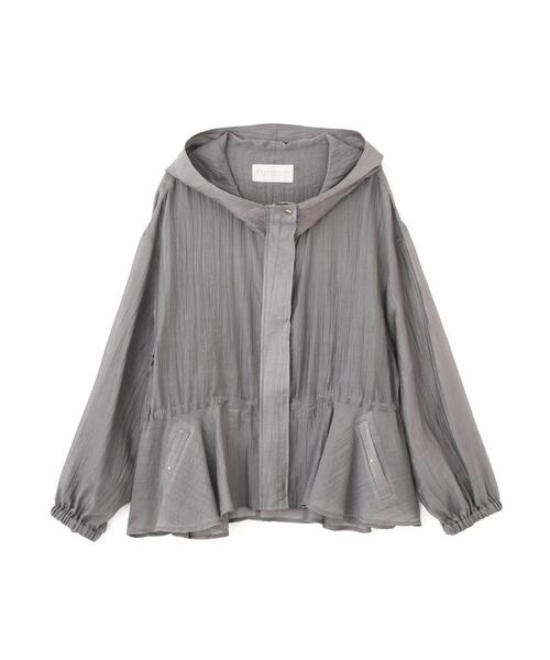 PROPORTION BODY DRESSING(プロポーションボディドレッシング)の「【加藤栞さん着用】シアーペプラムブルゾン / 1216155400(テーラードジャケット・レディース・グレー/オフホワイト/ブルー・SMALL/MEDIUM)」の11枚目の写真
