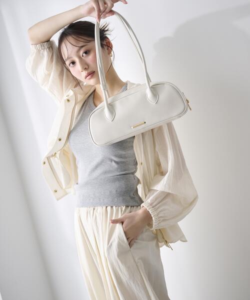 PROPORTION BODY DRESSING(プロポーションボディドレッシング)の「【加藤栞さん着用】シアーペプラムブルゾン / 1216155400(テーラードジャケット・レディース・グレー/オフホワイト/ブルー・SMALL/MEDIUM)」の17枚目の写真