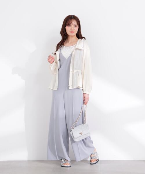 PROPORTION BODY DRESSING(プロポーションボディドレッシング)の「【加藤栞さん着用】シアーペプラムブルゾン / 1216155400(テーラードジャケット・レディース・グレー/オフホワイト/ブルー・SMALL/MEDIUM)」の22枚目の写真