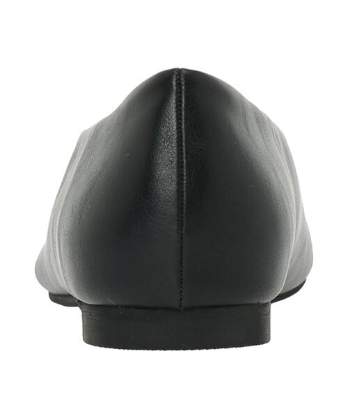 Te chichi(テチチ)の「ポインテッドメタルフラットシューズ(パンプス・レディース・チャコールグレー/ブラック・37/38)」の5枚目の写真