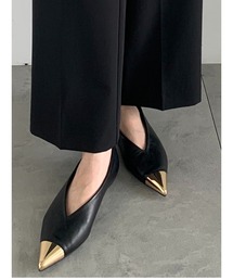 Te chichi | ポインテッドメタルフラットシューズ(パンプス)