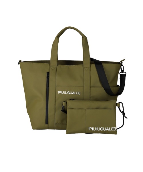 1PIU1UGUALE3 GOLF（ウノピゥウノウグァーレトレゴルフ）の「TOTE BAGLARGE（トートバッグ・メンズ・カーキ/ブラック/グレー・FREE）」の3枚目の写真