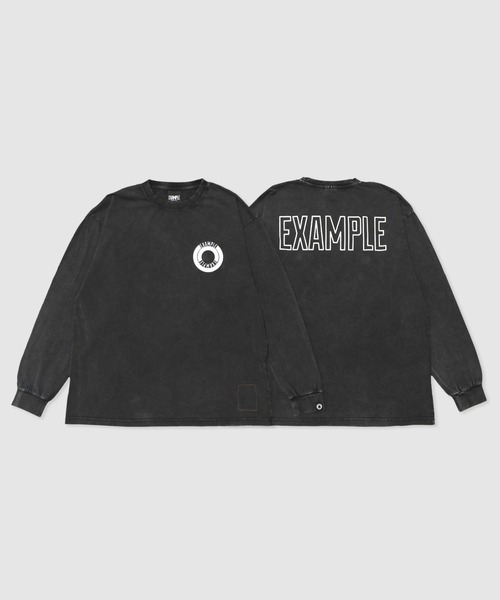 EXAMPLE(エグザンプル)の「EXAMPLE SIDE LOGO L/S TEE(Tシャツ/カットソー・メンズ・ブラック系・L/M/XXL/XL)」の3枚目の写真