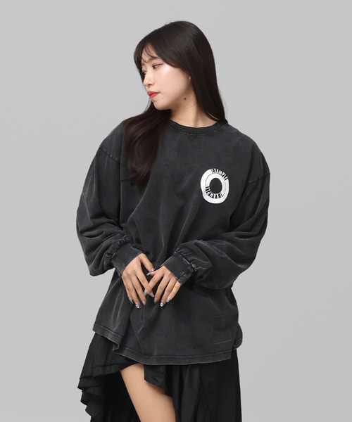 EXAMPLE(エグザンプル)の「EXAMPLE SIDE LOGO L/S TEE(Tシャツ/カットソー・メンズ・ブラック系・L/M/XXL/XL)」の11枚目の写真