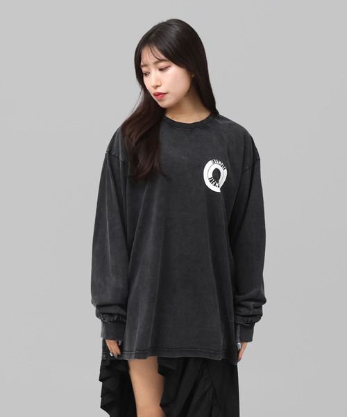 EXAMPLE(エグザンプル)の「EXAMPLE SIDE LOGO L/S TEE(Tシャツ/カットソー・メンズ・ブラック系・L/M/XXL/XL)」の22枚目の写真