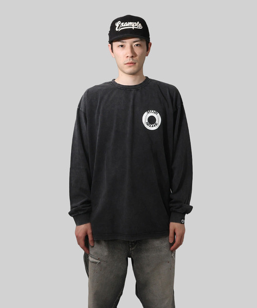 EXAMPLE(エグザンプル)の「EXAMPLE SIDE LOGO L/S TEE(Tシャツ/カットソー・メンズ・ブラック系・L/M/XXL/XL)」の19枚目の写真