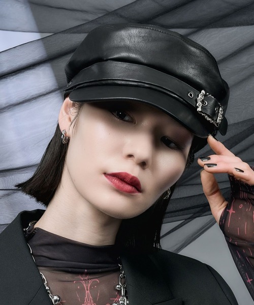 HARE（ハレ）の「ベルトデザインキャスケット(HARE)（キャスケット・レディース・ブラック・FREE）」の10枚目の写真