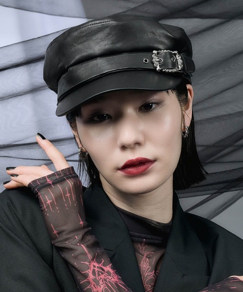 HARE（ハレ）の「ベルトデザインキャスケット(HARE)（キャスケット・レディース・ブラック・FREE）」の11枚目の写真