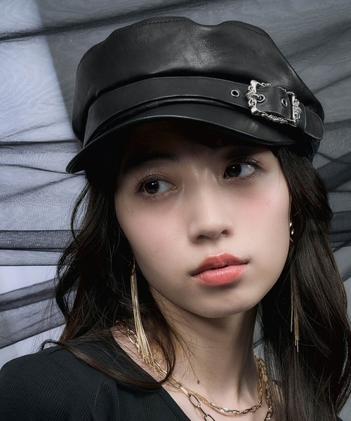 HARE（ハレ）の「ベルトデザインキャスケット(HARE)（キャスケット・レディース・ブラック・FREE）」の20枚目の写真