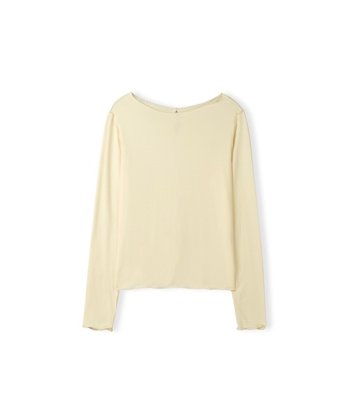LETOILE(レトワール)の「レイヤードロングスリーブTシャツ(Tシャツ/カットソー・レディース・Beige/ミント/イエロー・FREE)」の1枚目の写真