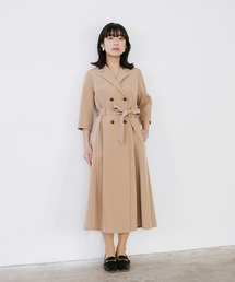 カシュクール7分袖ワンピース【2サイズ展開】