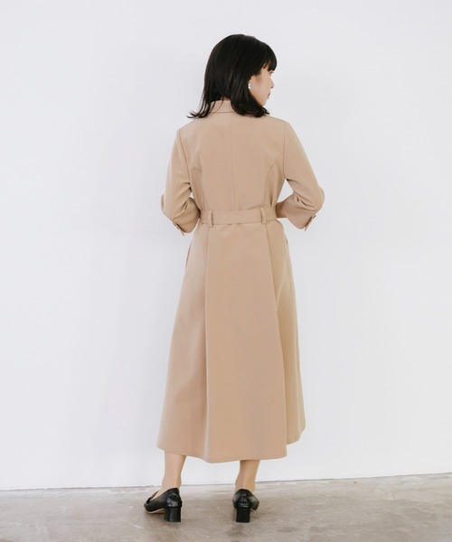 Sirin(シリン)の「カシュクール7分袖ワンピース【2サイズ展開】(ワンピース・レディース・ネイビー/ベージュ・SMALL/X-SMALL)」の12枚目の写真