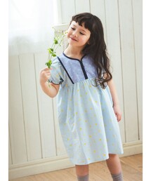 BEAMS mini（ビームスミニ）の「エスニック プリント ワンピース 2026SS（90～140cm）通学 定番 プチプラ キッズ（ワンピース）」