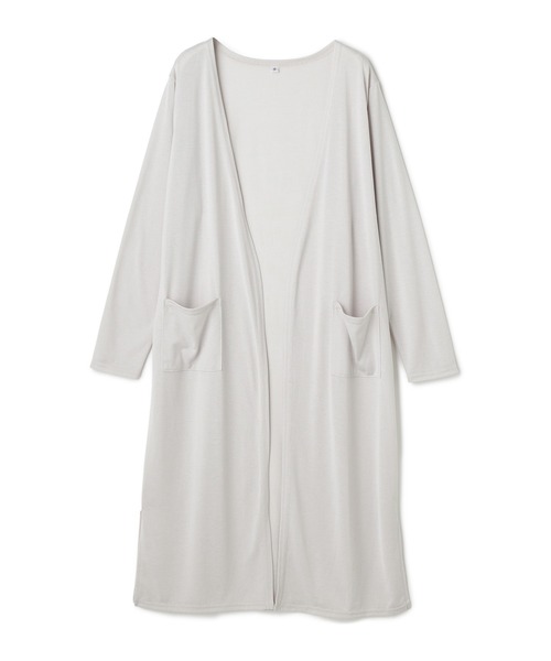 CROSS FUNCTION(クロスファンクション)の「《洗える》エブ楽 シアーVネックロングカーディガン【CROSS FUNCTION/クロスファンクション】(カーディガン/ボレロ・レディース・ブラック/オフホワイト/ネイビー/ライトグレー・M/L/LL)」の12枚目の写真