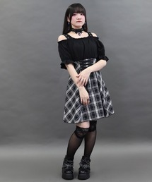オフショルドッキングワンピース