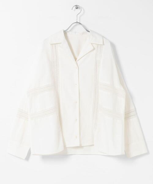 URBAN RESEARCH Sonny Label(アーバンリサーチサニーレーベル)の「ブロッキングレースコットンシャツジャケット(その他アウター・レディース・ブラック/ホワイト系その他・FREE)」の10枚目の写真