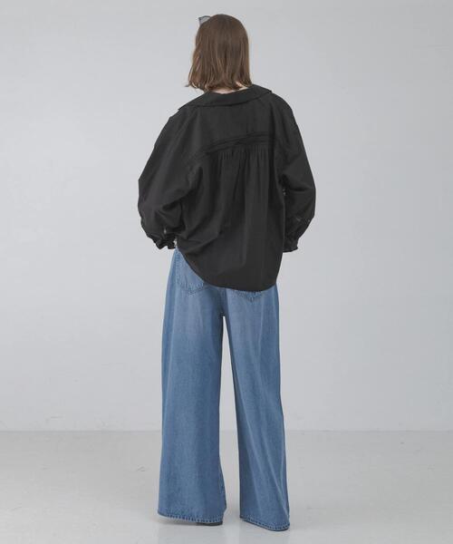 URBAN RESEARCH Sonny Label(アーバンリサーチサニーレーベル)の「ブロッキングレースコットンシャツジャケット(その他アウター・レディース・ブラック/ホワイト系その他・FREE)」の18枚目の写真