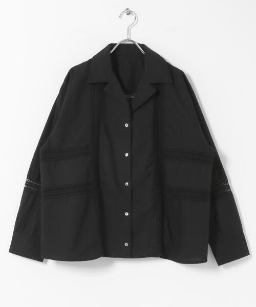 URBAN RESEARCH Sonny Label(アーバンリサーチサニーレーベル)の「ブロッキングレースコットンシャツジャケット(その他アウター・レディース・ブラック/ホワイト系その他・FREE)」の19枚目の写真