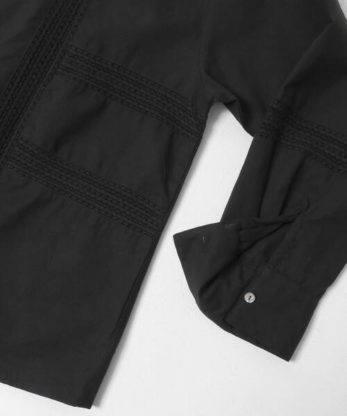 URBAN RESEARCH Sonny Label(アーバンリサーチサニーレーベル)の「ブロッキングレースコットンシャツジャケット(その他アウター・レディース・ブラック/ホワイト系その他・FREE)」の21枚目の写真