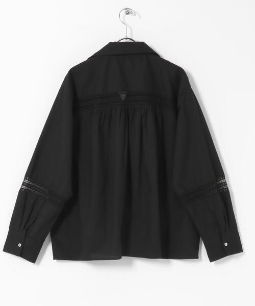 URBAN RESEARCH Sonny Label(アーバンリサーチサニーレーベル)の「ブロッキングレースコットンシャツジャケット(その他アウター・レディース・ブラック/ホワイト系その他・FREE)」の22枚目の写真