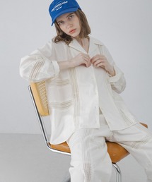 URBAN RESEARCH Sonny Label | ブロッキングレースコットンシャツジャケット(その他アウター)