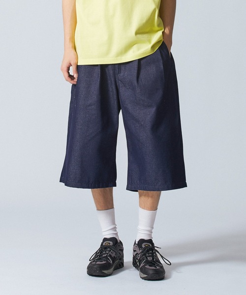 SILAS(サイラス)の「SHORT BAGGY DENIM PANTS(デニムパンツ・メンズ・ライトブルー/インディゴブルー・M/L)」の1枚目の写真
