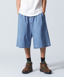 SHORT BAGGY DENIM PANTS