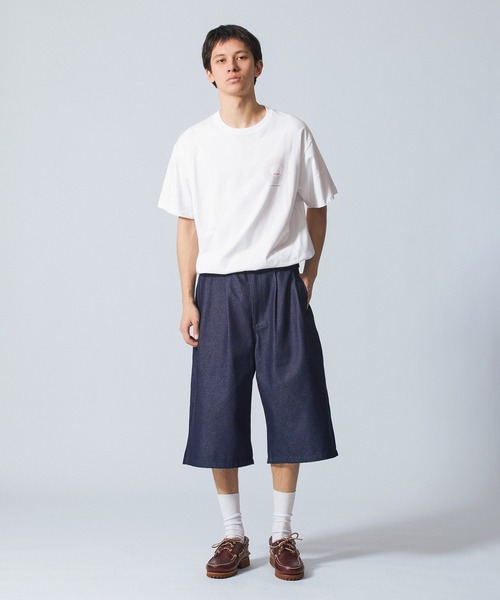 SILAS(サイラス)の「SHORT BAGGY DENIM PANTS(デニムパンツ・メンズ・ライトブルー/インディゴブルー・M/L)」の13枚目の写真