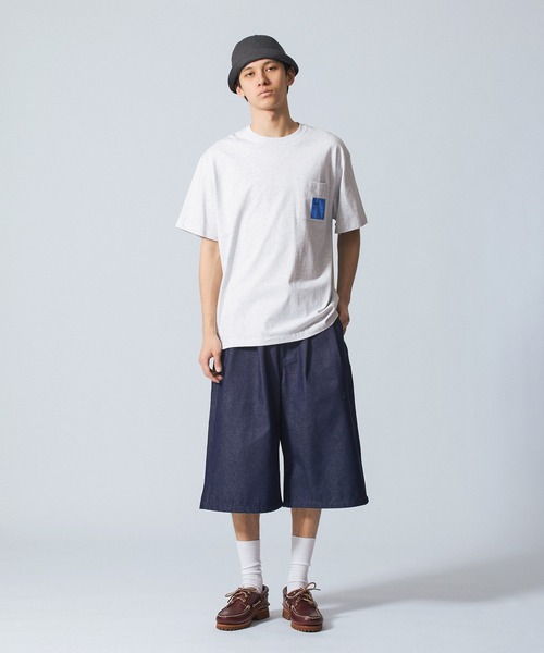 SILAS(サイラス)の「SHORT BAGGY DENIM PANTS(デニムパンツ・メンズ・ライトブルー/インディゴブルー・M/L)」の15枚目の写真