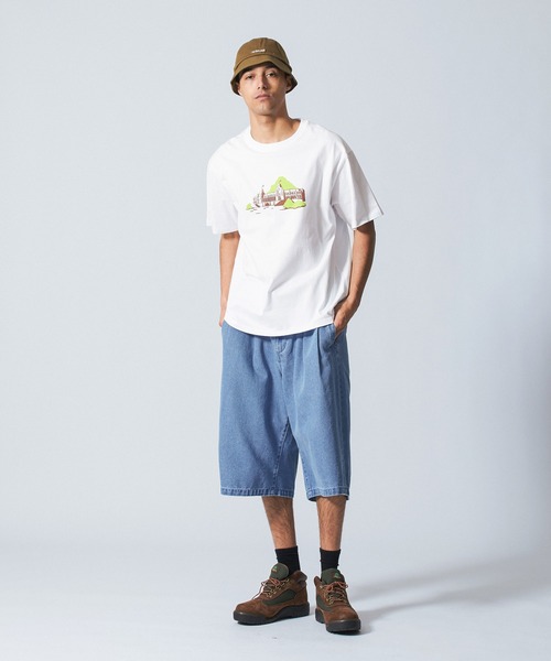 SILAS(サイラス)の「SHORT BAGGY DENIM PANTS(デニムパンツ・メンズ・ライトブルー/インディゴブルー・M/L)」の18枚目の写真