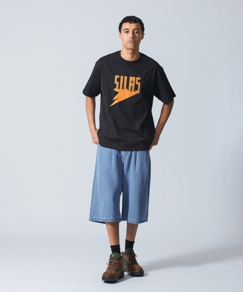 SILAS(サイラス)の「SHORT BAGGY DENIM PANTS(デニムパンツ・メンズ・ライトブルー/インディゴブルー・M/L)」の19枚目の写真