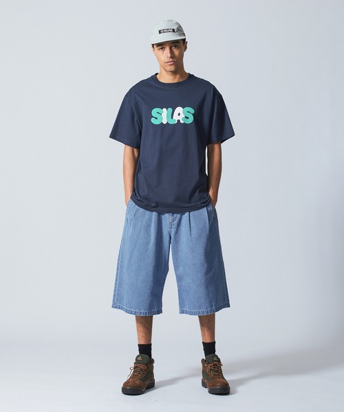 SILAS(サイラス)の「SHORT BAGGY DENIM PANTS(デニムパンツ・メンズ・ライトブルー/インディゴブルー・M/L)」の20枚目の写真