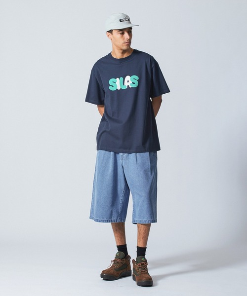 SILAS(サイラス)の「SHORT BAGGY DENIM PANTS(デニムパンツ・メンズ・ライトブルー/インディゴブルー・M/L)」の21枚目の写真