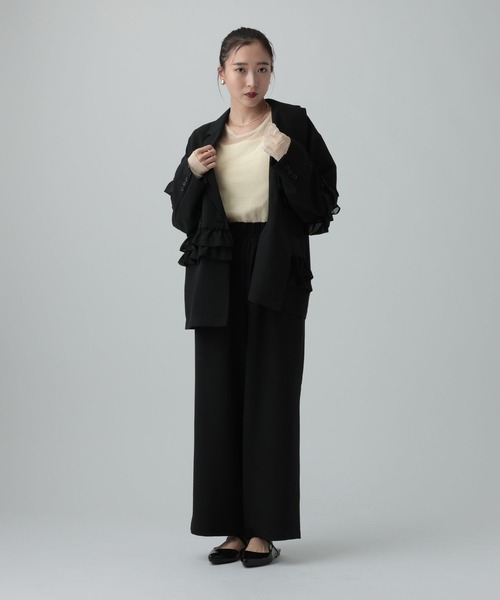 LEPSIM（レプシィム）の「シアープリーツデザインプルオーバー　639389（Tシャツ/カットソー・レディース・イエロー/ブルー/グレー/アイボリー・FREE）」の8枚目の写真