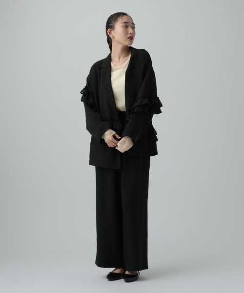 LEPSIM（レプシィム）の「シアープリーツデザインプルオーバー　639389（Tシャツ/カットソー・レディース・イエロー/ブルー/グレー/アイボリー・FREE）」の10枚目の写真