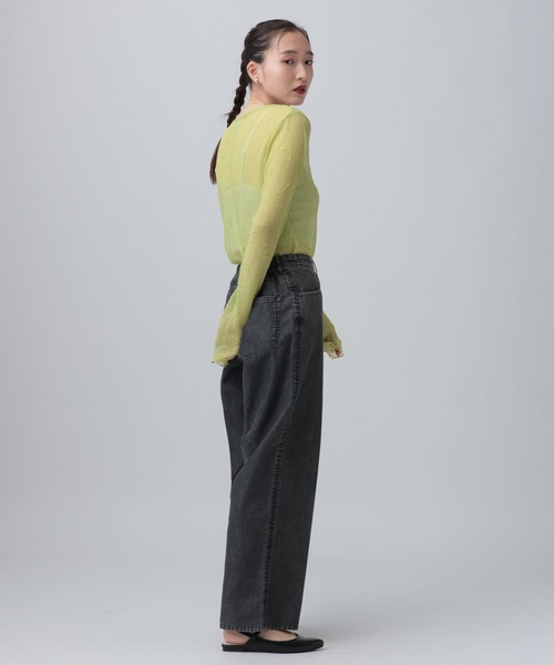 LEPSIM（レプシィム）の「シアープリーツデザインプルオーバー　639389（Tシャツ/カットソー・レディース・イエロー/ブルー/グレー/アイボリー・FREE）」の21枚目の写真