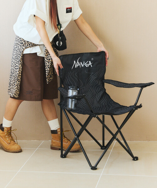 NANGA(ナンガ)の「NANGA × FREAK'S STORE/ナンガ × フリークスストア 別注 RESORT CHAIR リゾート チェア(アウトドアグッズ・メンズ・ブラック・ONESIZE)」の13枚目の写真