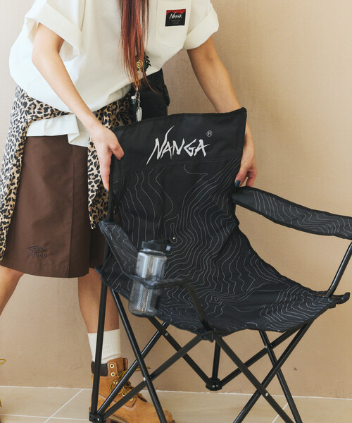 NANGA(ナンガ)の「NANGA × FREAK'S STORE/ナンガ × フリークスストア 別注 RESORT CHAIR リゾート チェア(アウトドアグッズ・メンズ・ブラック・ONESIZE)」の15枚目の写真