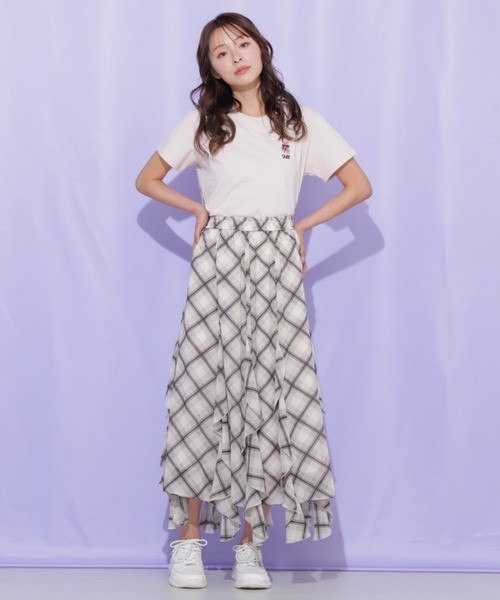 JILL by JILL STUART（ジルバイジルスチュアート）の「＜BEARシリーズ＞刺繍Tシャツオーガニックコットン（Tシャツ/カットソー・レディース・ネイビー/ピンク/グリーン/ホワイト・FREE）」の14枚目の写真