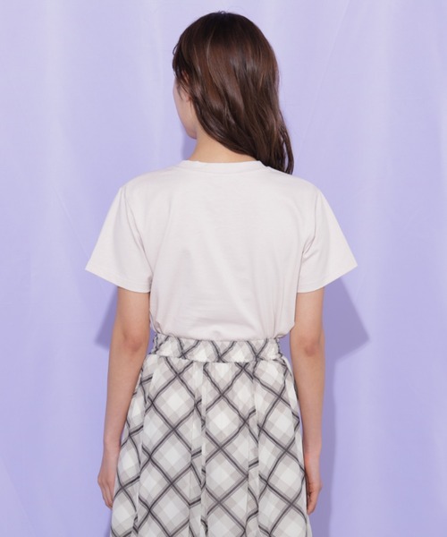 JILL by JILL STUART（ジルバイジルスチュアート）の「＜BEARシリーズ＞刺繍Tシャツオーガニックコットン（Tシャツ/カットソー・レディース・ネイビー/ピンク/グリーン/ホワイト・FREE）」の18枚目の写真