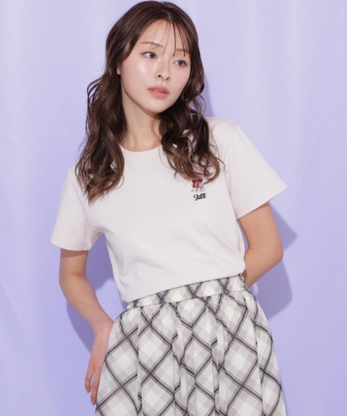 JILL by JILL STUART（ジルバイジルスチュアート）の「＜BEARシリーズ＞刺繍Tシャツオーガニックコットン（Tシャツ/カットソー・レディース・ネイビー/ピンク/グリーン/ホワイト・FREE）」の10枚目の写真